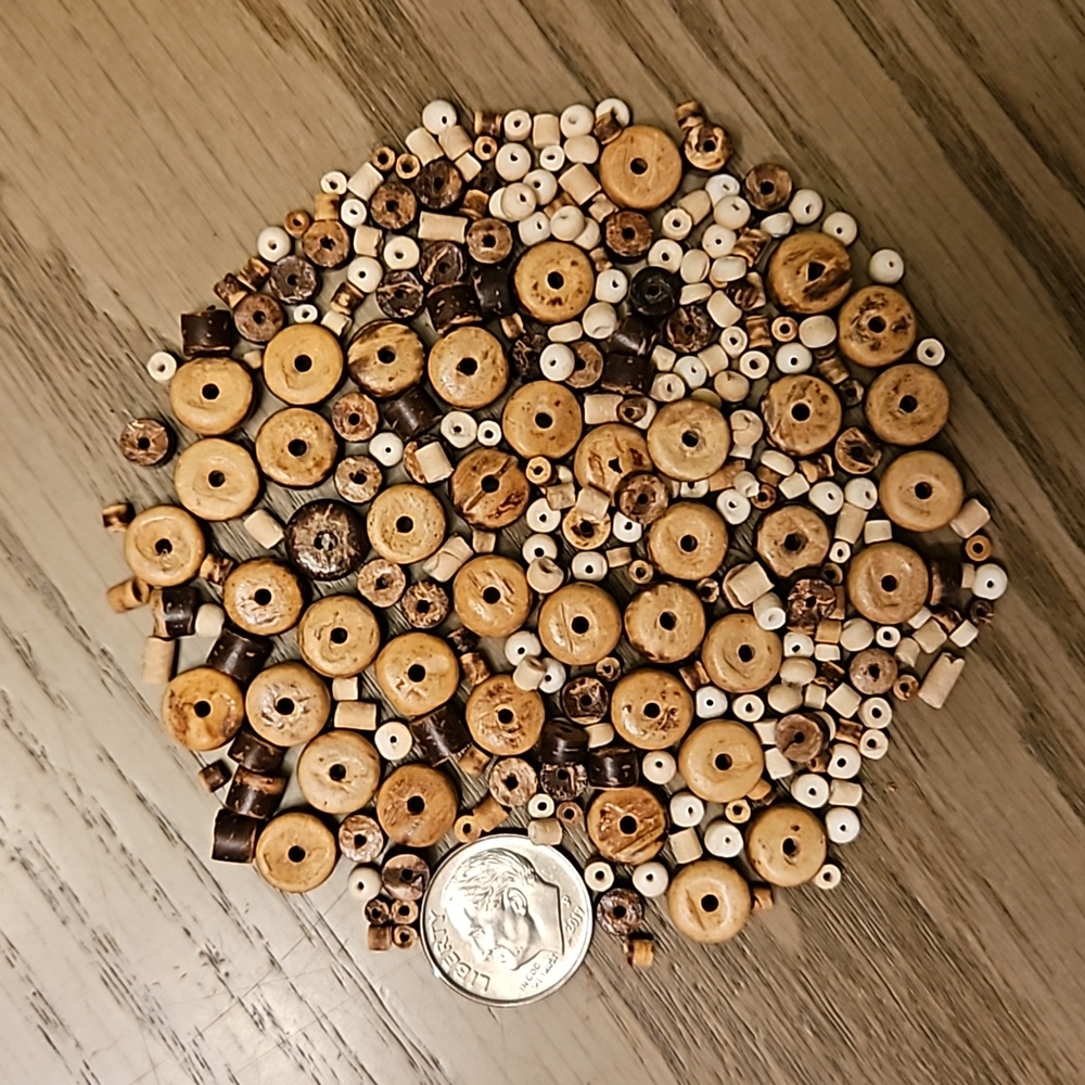 Wooden beads.